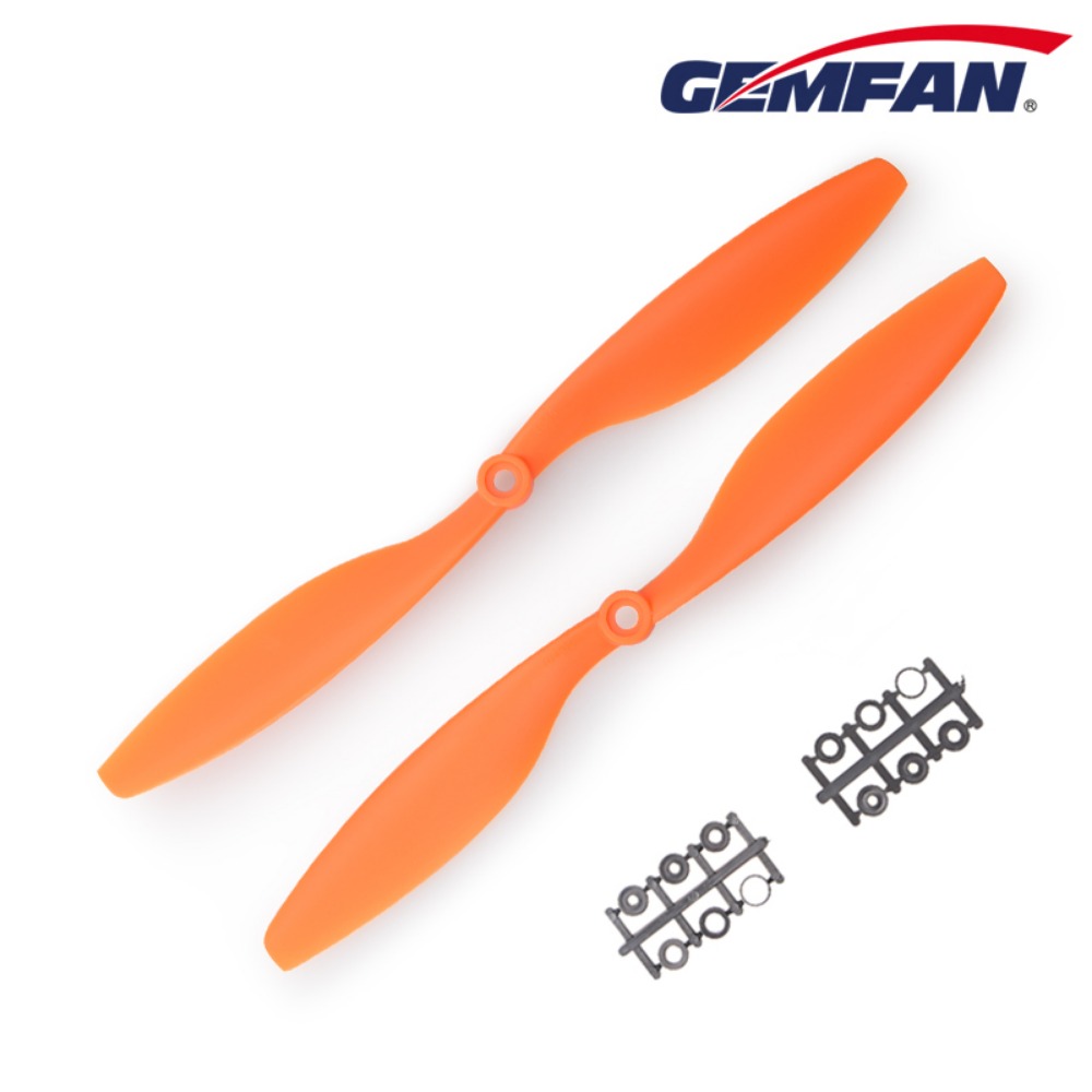 Gemfan 10X4.5 ABS 프로펠러 세트 (오렌지, 드론용 정방향1개 / 역방향1개)