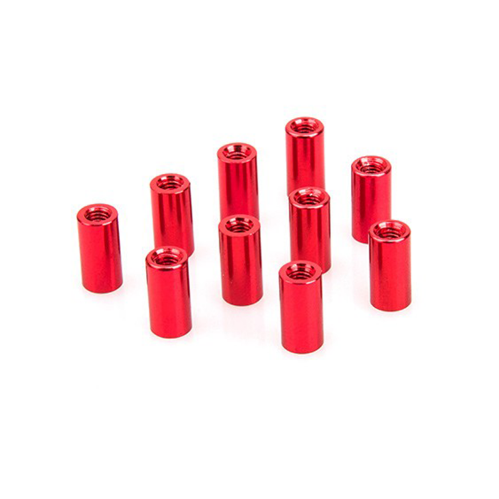 Rctimer M3x13mm Aluminum Standoff (10pcs, red)