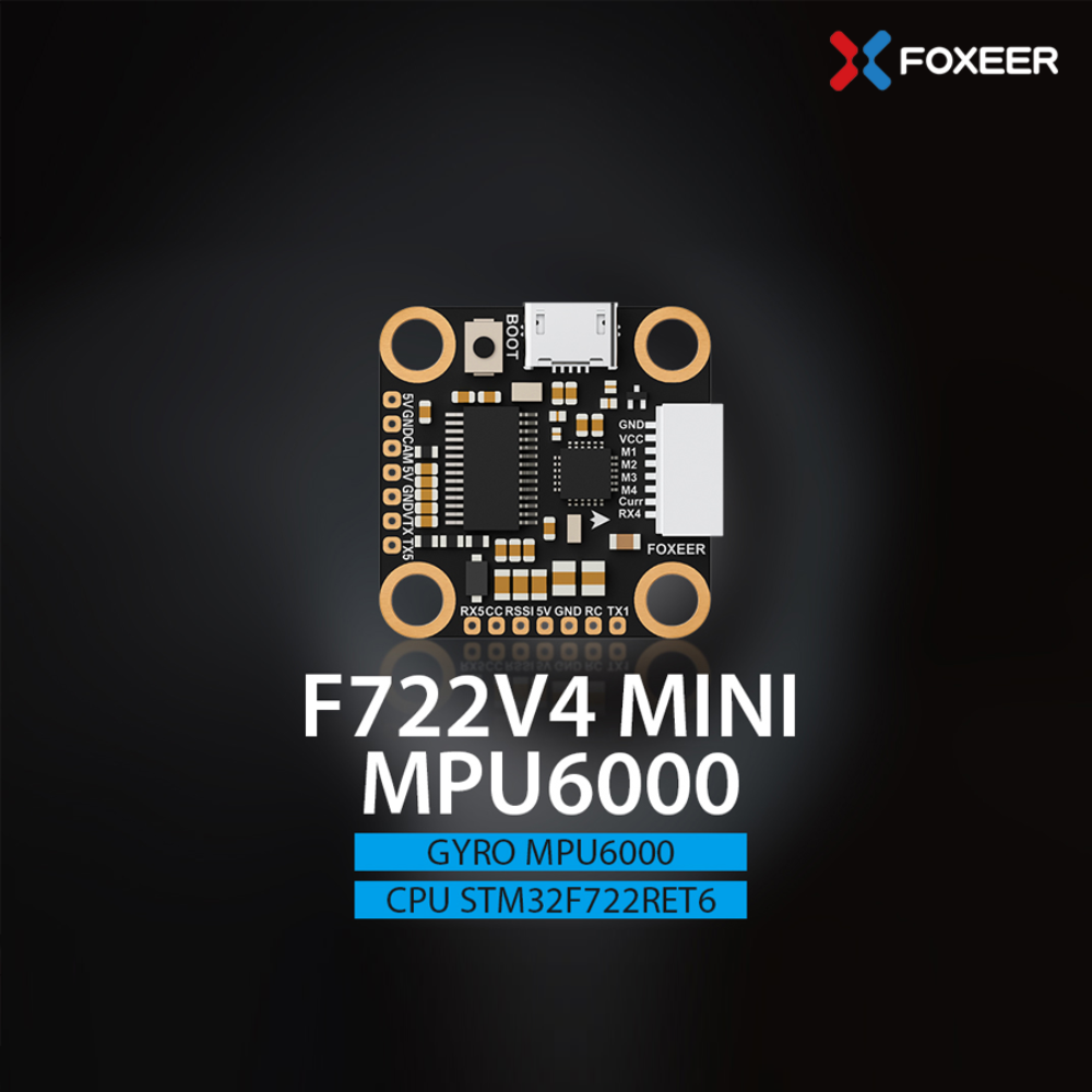 폭시어 F722 V4 미니 2020 플라이트 컨트롤러 (MPU6000)