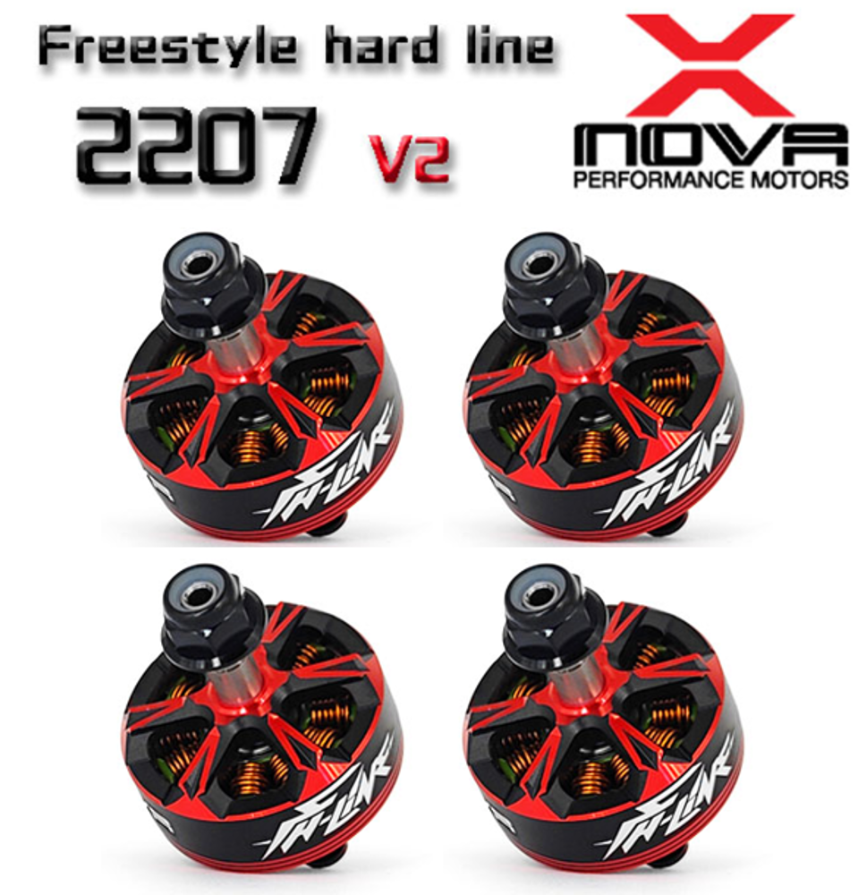 [신형] X-NOVA 2207-1800KV Freestyle Hard Line V2 (4pcs) [모터 4개 콤보세트]